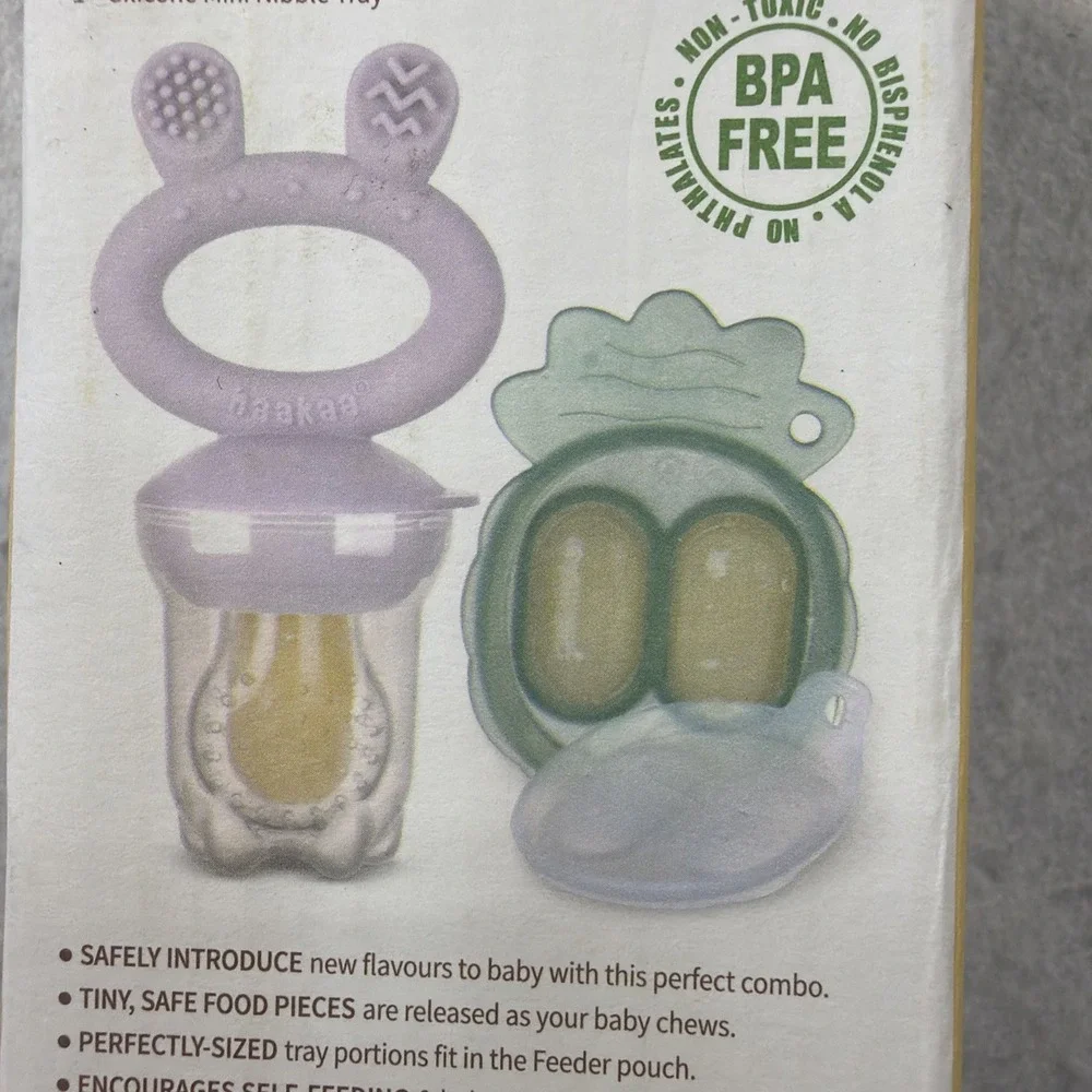 Haakaa Silicone Freeze-N-Feed Mini Combo BPA Free - Lavender 4 Months+ New